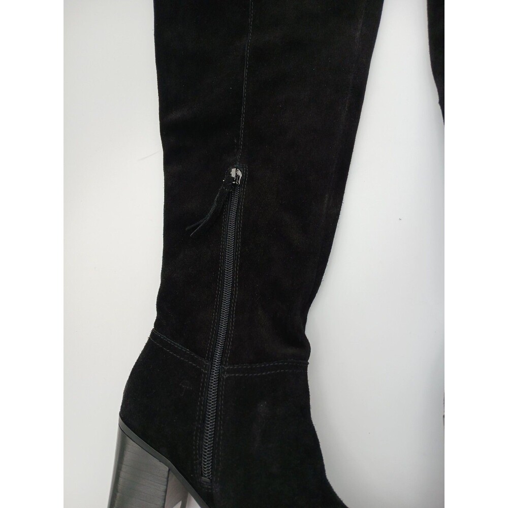 Naturalizer Kyrie Over The Knee Suede Boots Womens Size 6M Black Block Heel - Picture 5 of 8
